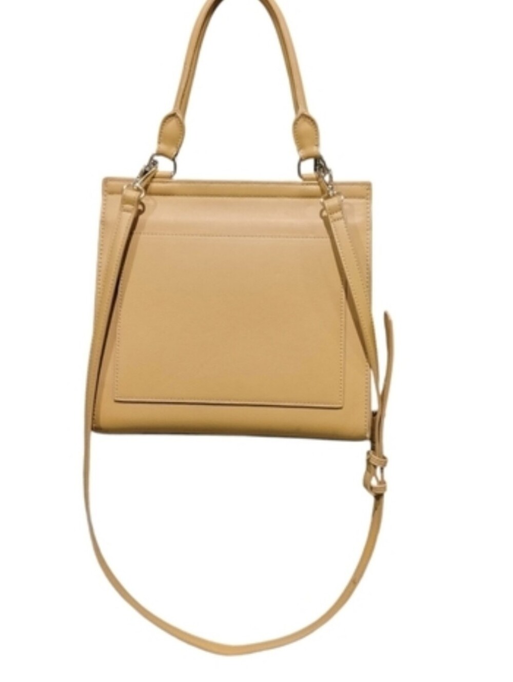 Modern Picnic Insulated Lunch Tote Work Bag |Camel Vegan Leather | Structured | - Picture 4 of 9